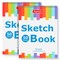9" x 12" Sketch Book, 2-Pack 50 Sheets Spiral Bound Art Sketchbook, Acid Free Artist Drawing Book Paper, Art Supplies for Adults Kids, Craft Activities, Sketch Art Paper For Drawing Coloring Sketching